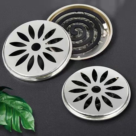 

Set Tatakan Obat Nyamuk Bakar Dengan Tutup Stainless Steel / Alas Coil Obat Nyamuk Pembunuh Pembasmi Hama Lalat Bentuk Bulat /
