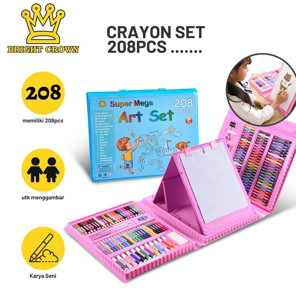 

Flash Sale BrightCrown Pensil Warna Crayon Set Isi 28pcs 15pcs Crayon set Warna Cocok Menggambar Mewarnai