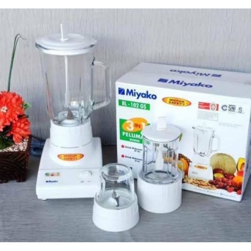 Blender 102gs Kaca Miyako 3 In 1