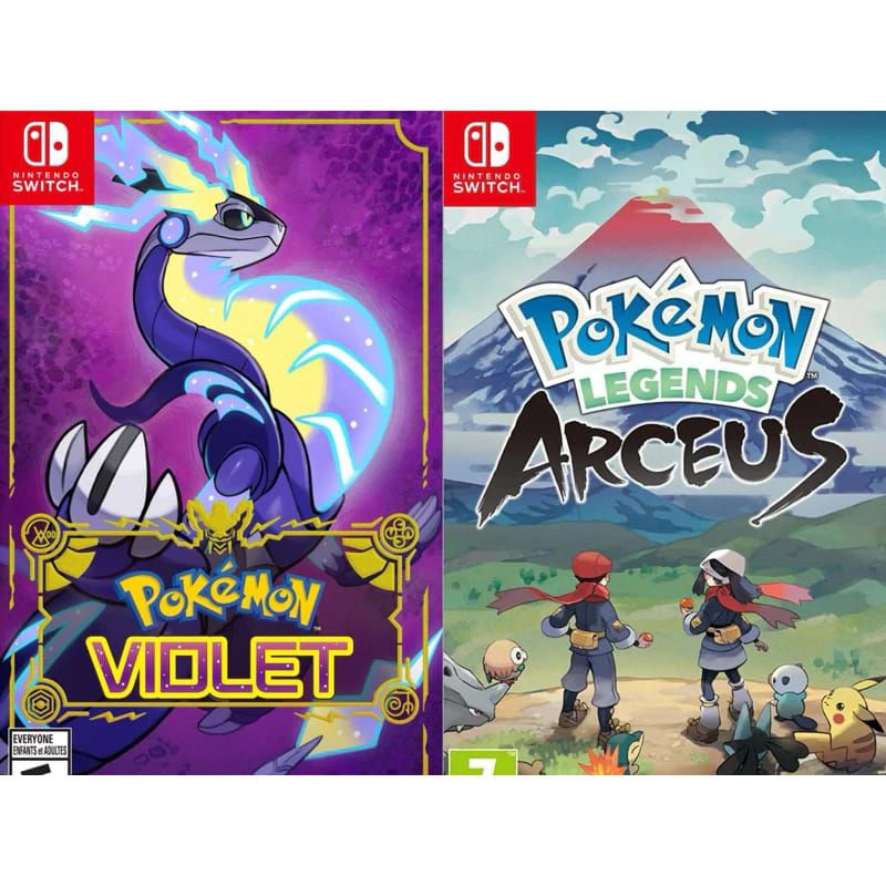 2 game 1akun Nintendo Switch Pokemon Arceus & Pokemon violet (digital)