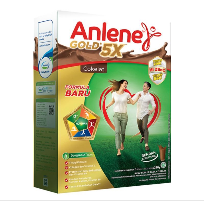 

Anlene Gold 5X Susu Bubuk Cokelat 240 g