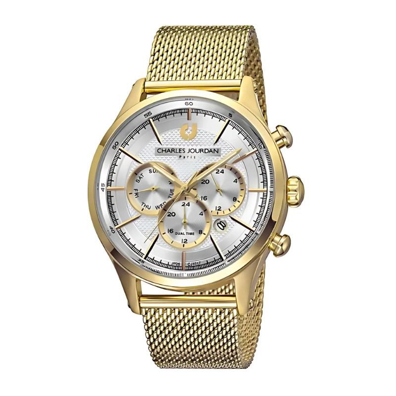 Jam Tangan Pria Charles Jourdan Men 41mm CJ1017-1212C Original