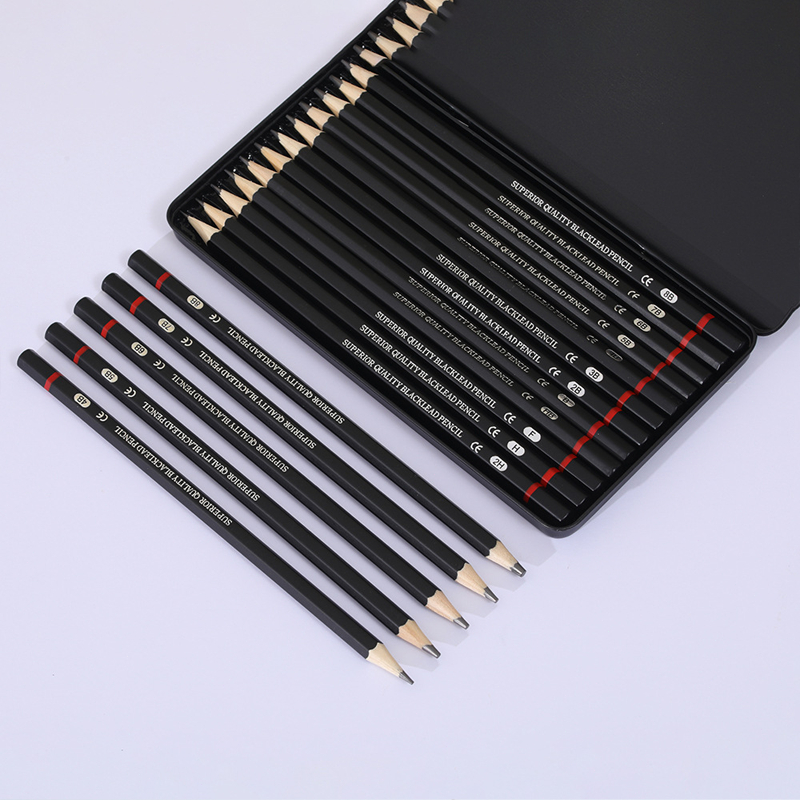 

Pensil Drawing Bahan Charcoal Pensil Sketsa 12Pcs/Set 2H-8B Pensil Khusus Sketsa Set Lengkap