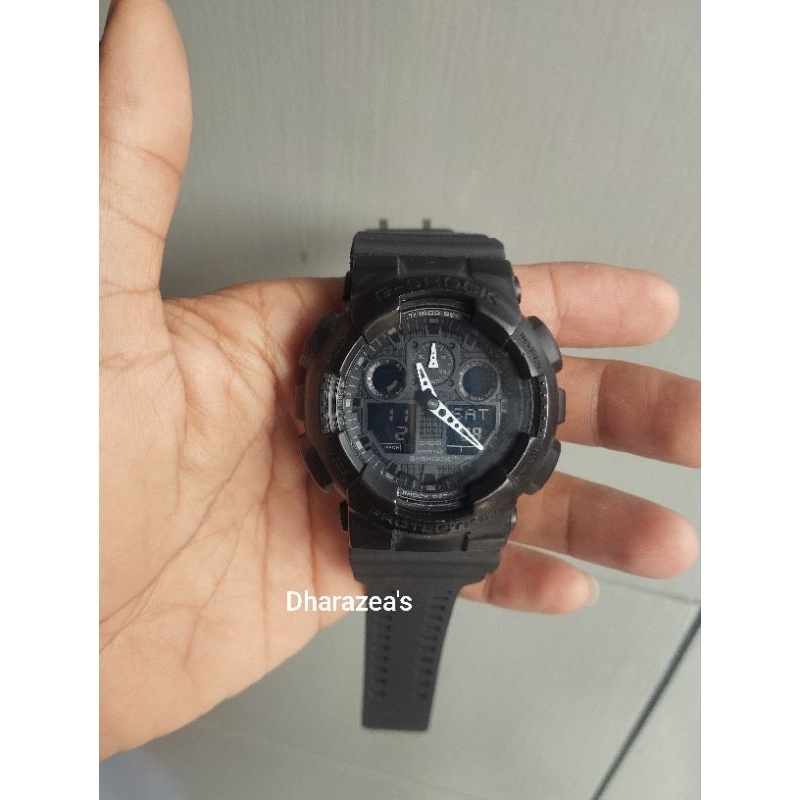 Jam Casio G Shock Gshock GA-100 second bekas