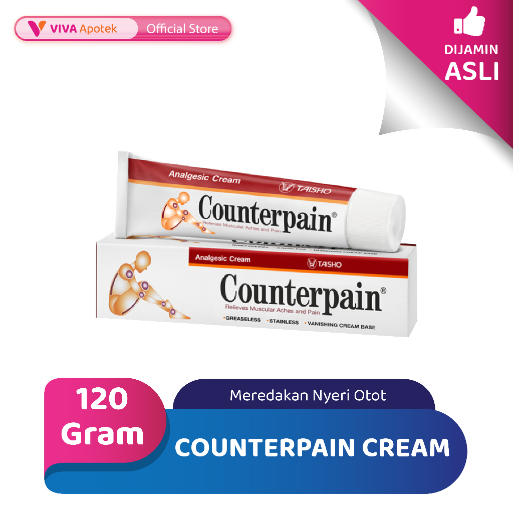 Counterpain Cream untuk Meredakan Nyeri Otot (120 Gram)