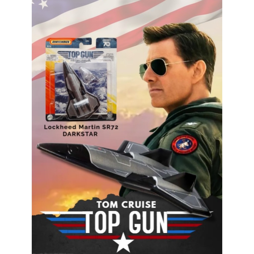 Matchbox Top Gun Maverick Darkstar Lockheed Martin SR72