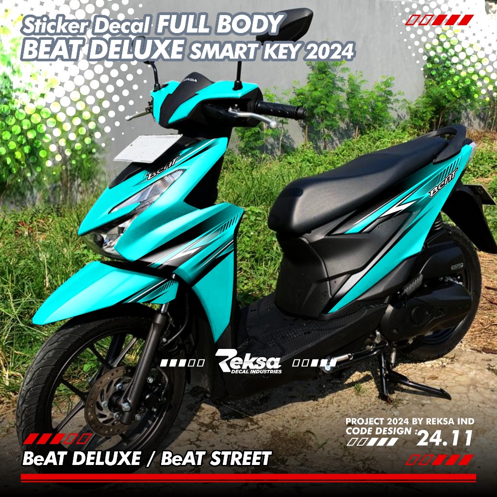 Sticker Decal Motor BEAT New DELUXE SMART KEY BEAT STREET REMOTE Full Body 2024 Racing Polos 24.11