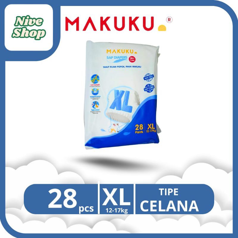 Makuku Diapers Slim Care XL 28
