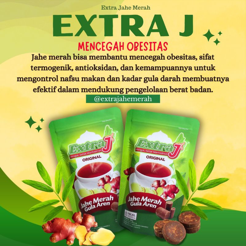 

Extra Jahe Merah Gula Aren Mencegah Obesitas