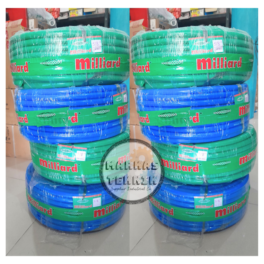 MILLIARD Selang Air DOF 5/8" Biru Hijau / Selang Air 5/8 Inch DOF MILLIARD