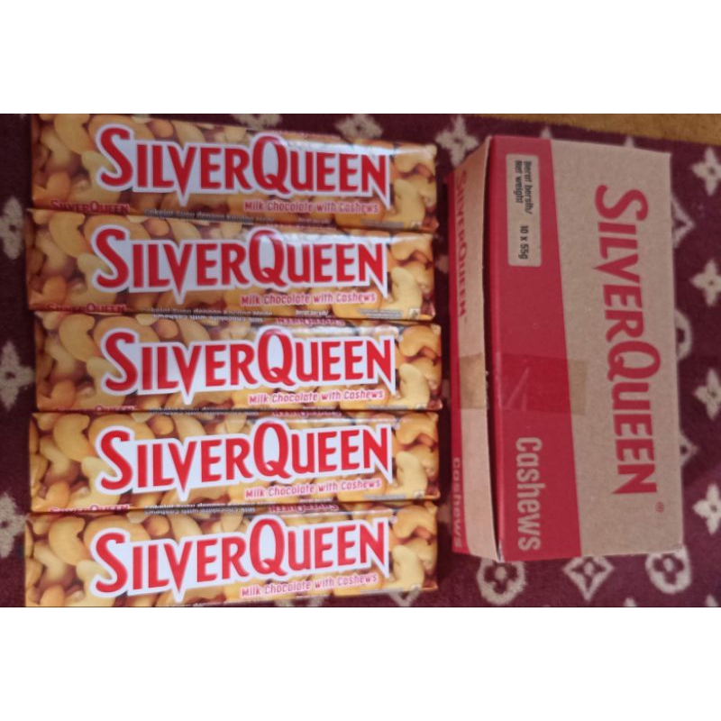 

silverqueen 55gr almond/cashew, 22gr cashew