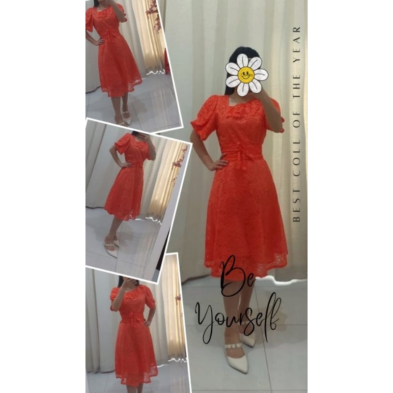 Dress Brokat Gaun Brokat Premium