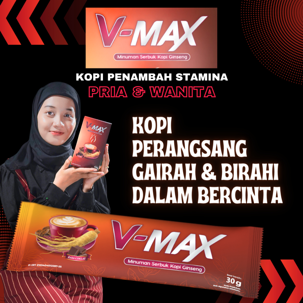 

KOPI VMAX 1 BOX ISI 10 SASET MINUMAN PENAMBAH STAMINA PERANG-SANG GAIRAH SAAT BERHUBUNGAN