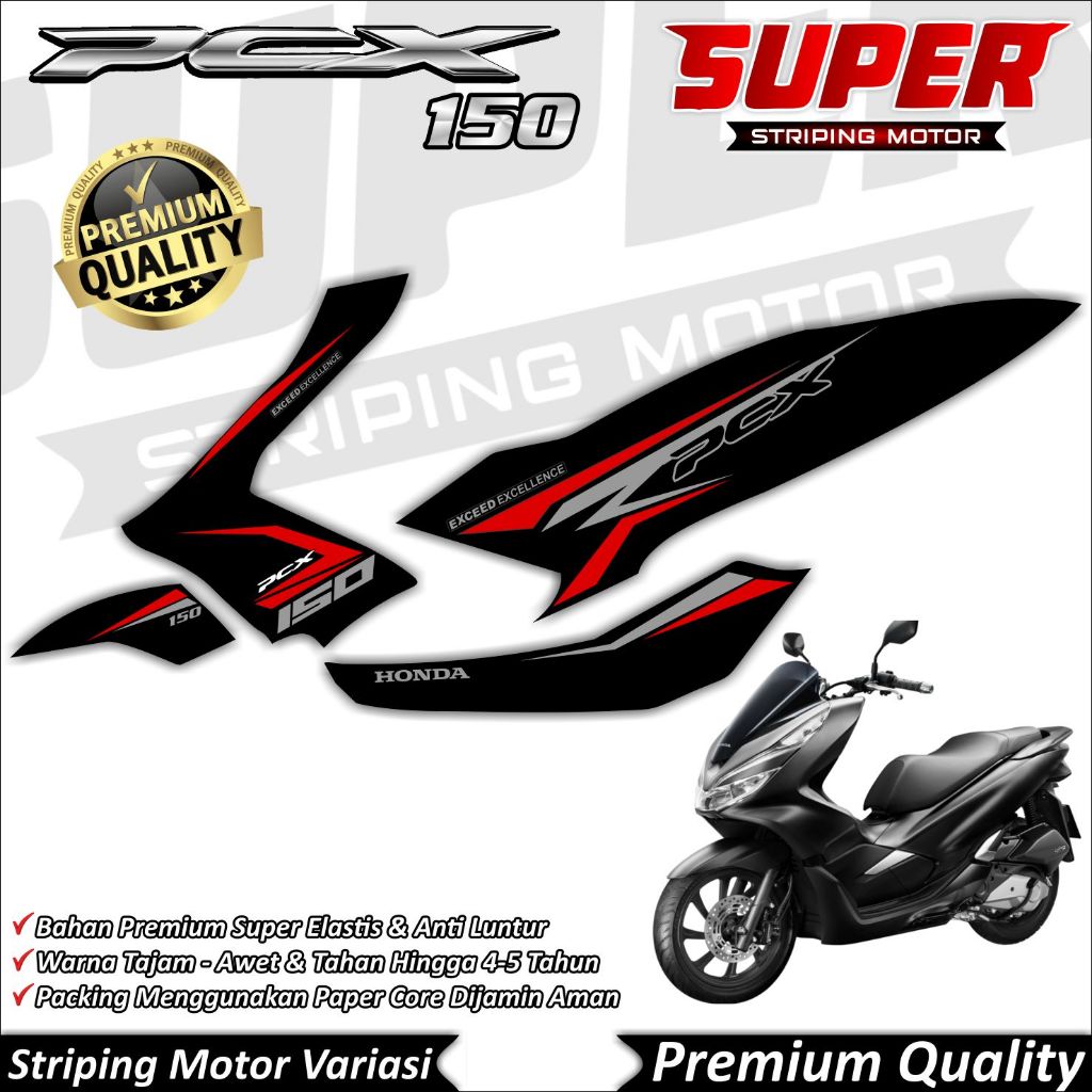 Stiker PCX 150 2019 Anti Luntur keren Striping PCX 150 Striping Honda PCX 150 VLES