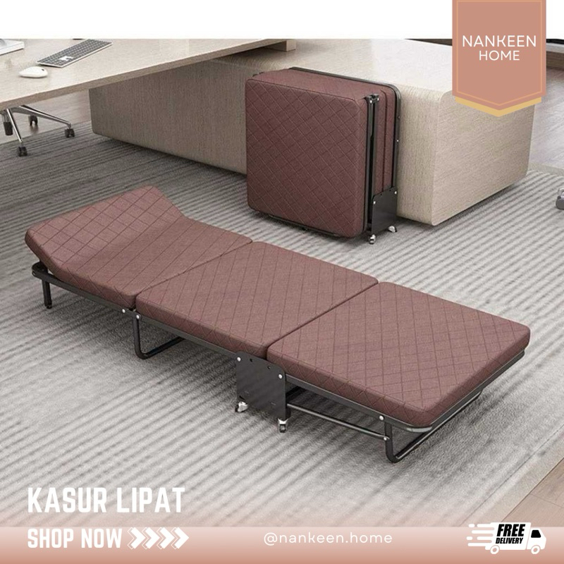 nankeen - Kasur Lipat/Kasur Lipat Minimalis/Kasur Santai/Kursi Santai/Folding Bad
