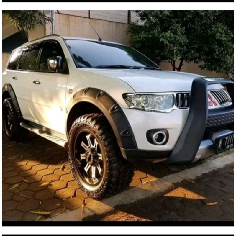 Over Pender Pajero Sport Model Baud Variasi Fender Pajero Lama Costume 2008-2015 1set Depan Belakang