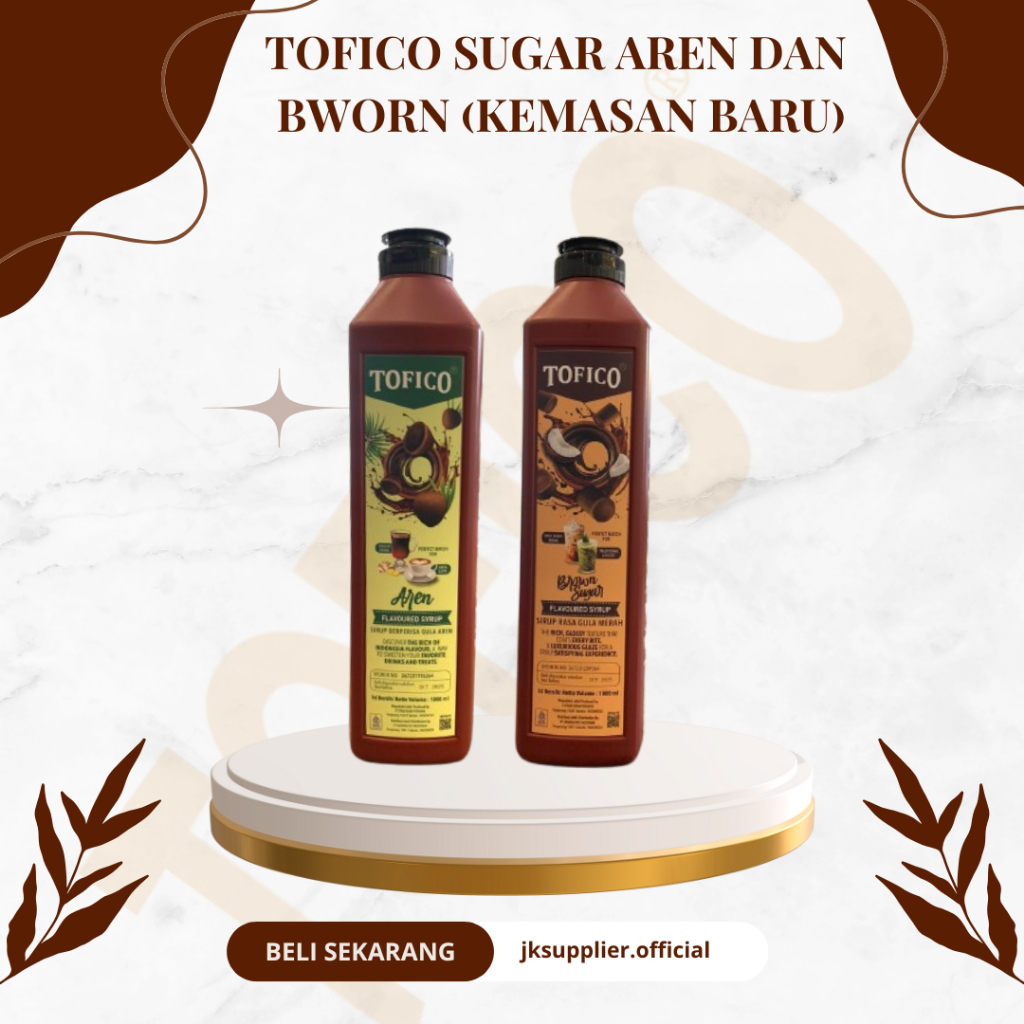 

Tofico Sugar Aren dan Brown Sugar 1L