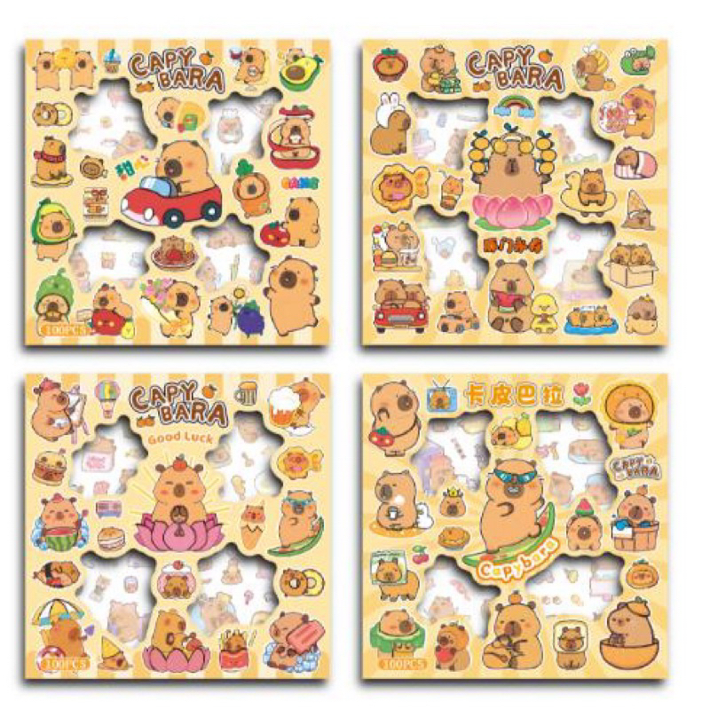 

stiker lucu , jual stiker , stiker kapibara , capibara