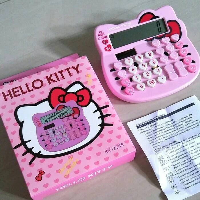 

Kalkulator Kepala Hello Kitty Pink 12 Digit / Calculator Hello Kitty
