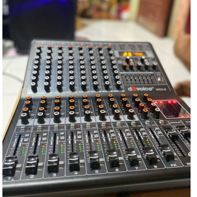 MIXER DB VOICE MCX 8 12 16 Chanel Premap Tebel Kenceng Tone 6 Aux 2 BT Efek Nyess by AZSOUND