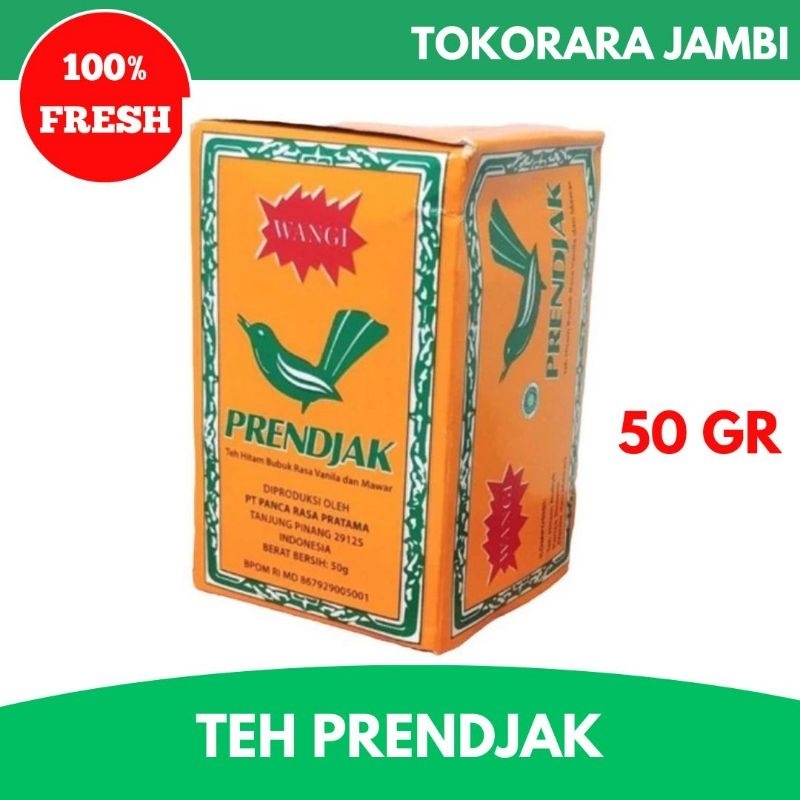 

Teh hitam Prendjak 50gram wangi vanila dan mawar-Tokorara.Jambi