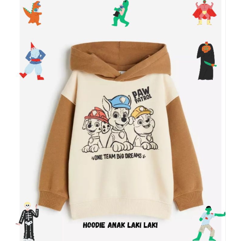 (11.11SALE) Hoodie anak laki laki HM Paw patrol / sweater anak hm paw patrol *Free paperbag*