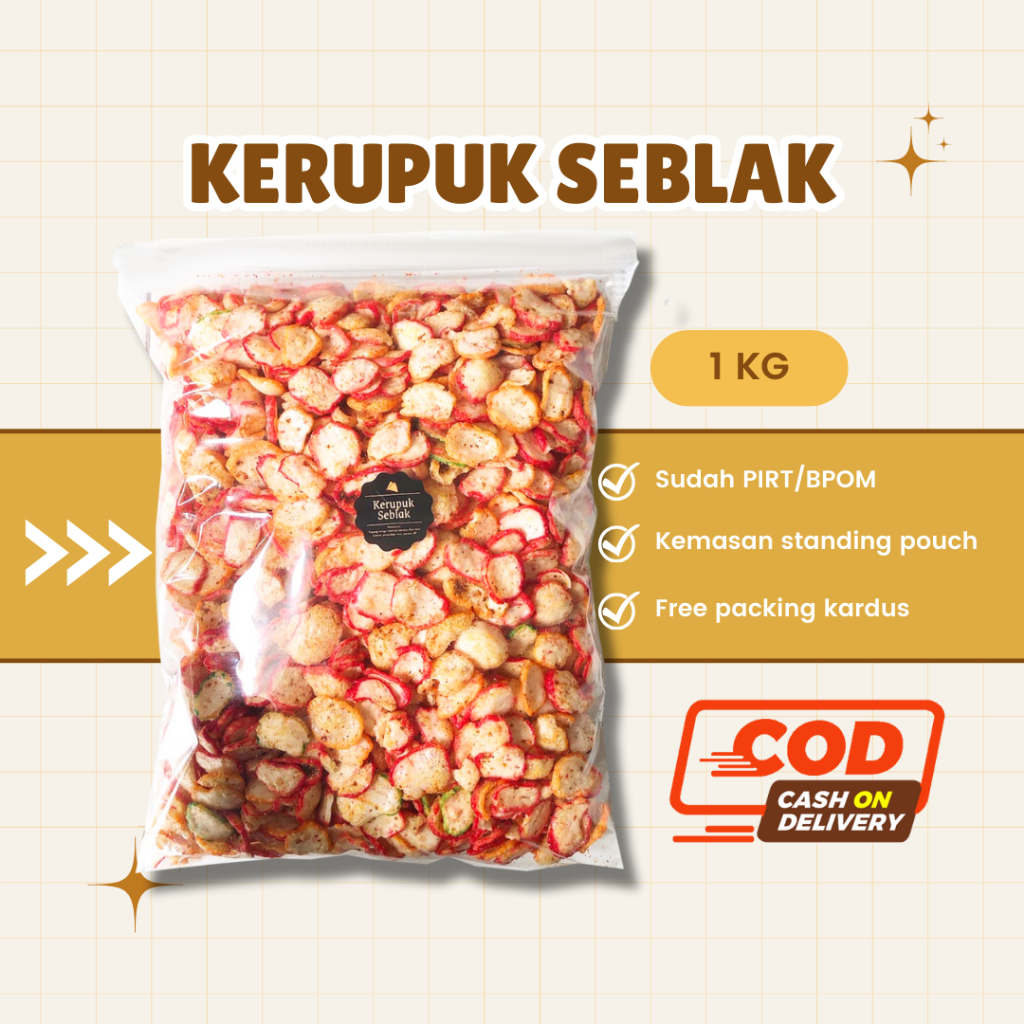 

[DELISH SNACKS] Kerupuk Seblak Kencur (Grosir) 250gr 500gr 1 KG / Snack Cemilan Camilan Kiloan