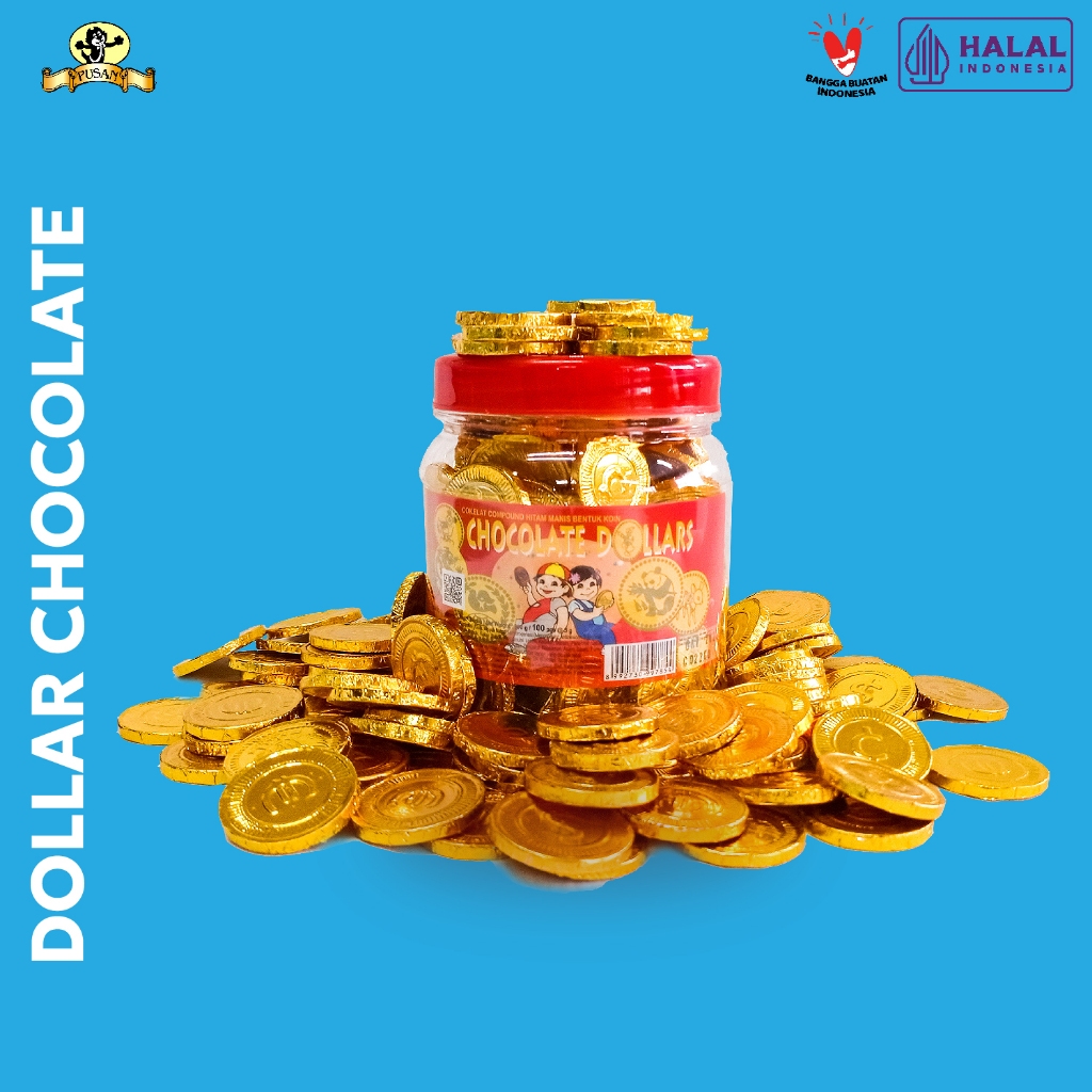 

Pusan Chocolate Dollar Mini Coklat Koin