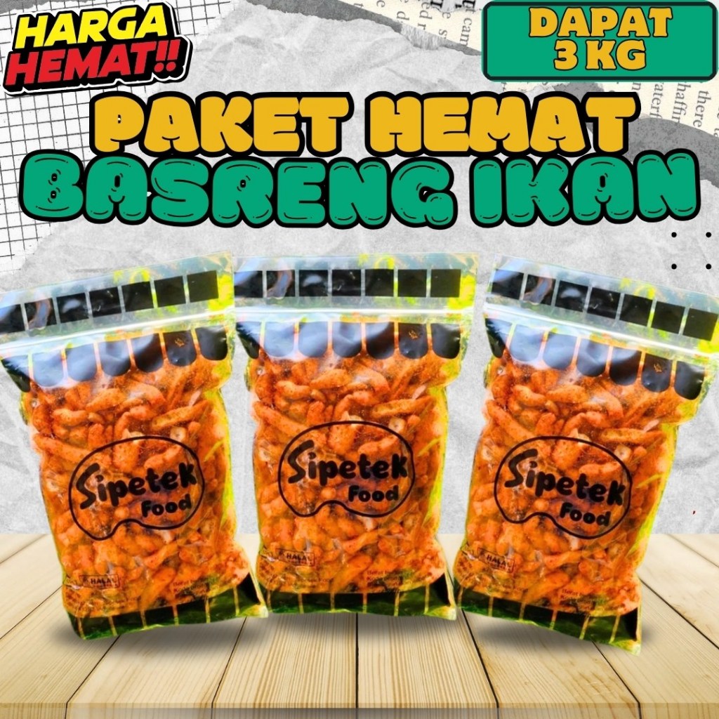 

PAKET HEMAT Basreng Sultan Kiloan Pedas Spesial Bumbu Cikruh Dapat 3 Pcs Kemasan 1 kg