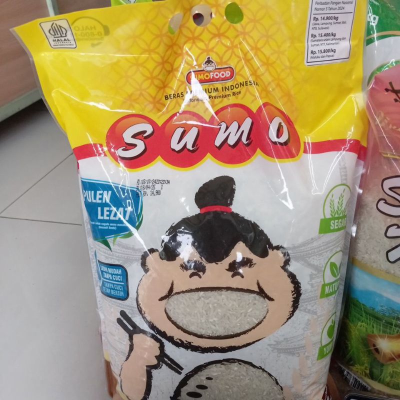 

Beras Sumo Premium Pulen Lezat Ukuran 5Kg