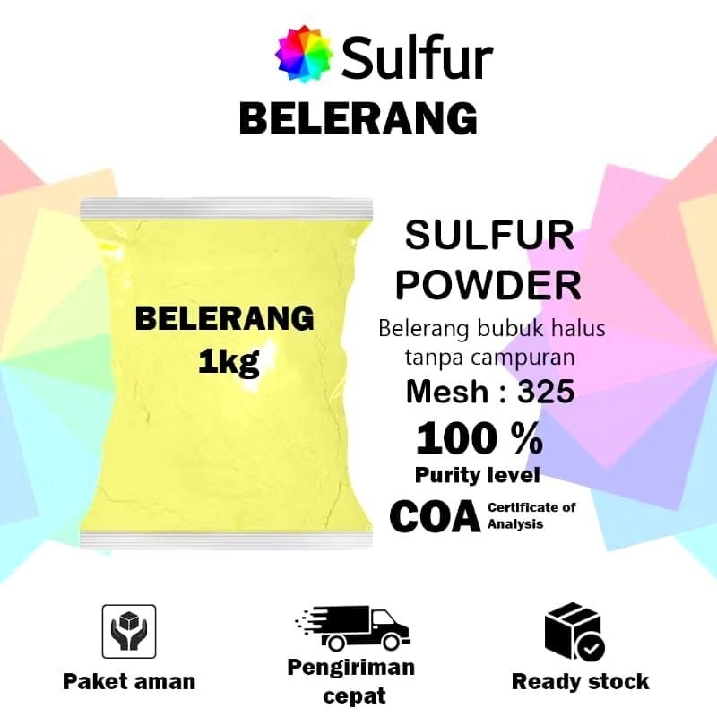 (Repack) Belerang Bubuk Sulfur Powder kemasan 1 kg