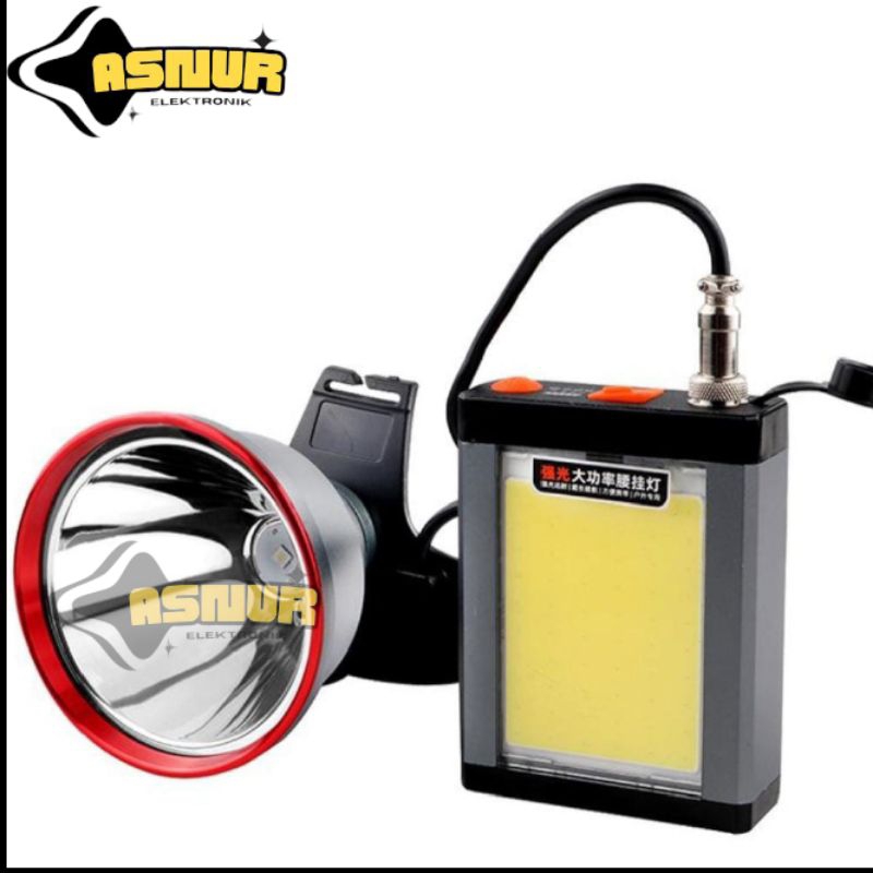 Maxpower Senter Kepala Bonus Aki 400wat Super Terang