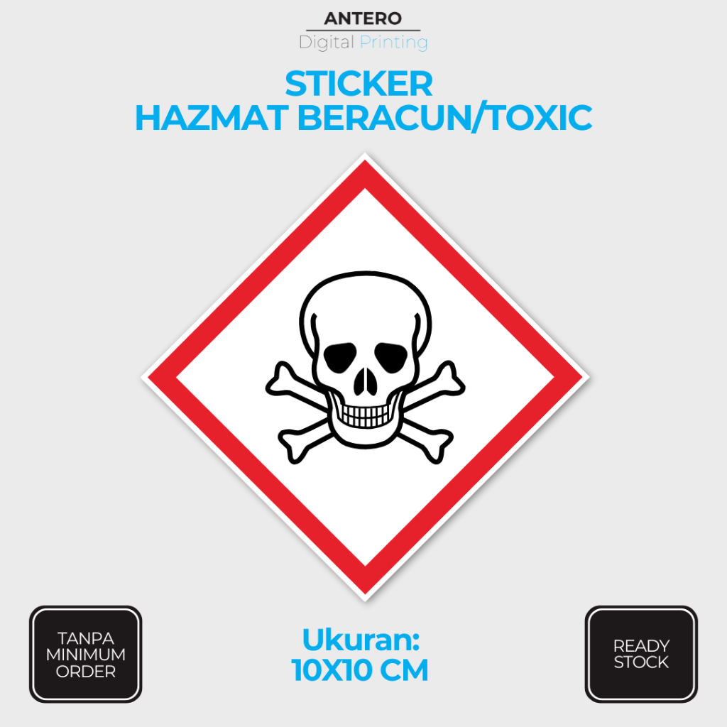 

STIKER HAZMAT BERACUN / TOXIC | STIKER PETUNJUK HAZMAT BERACUN / TOXIC | STIKER VINYL TAHAN AIR