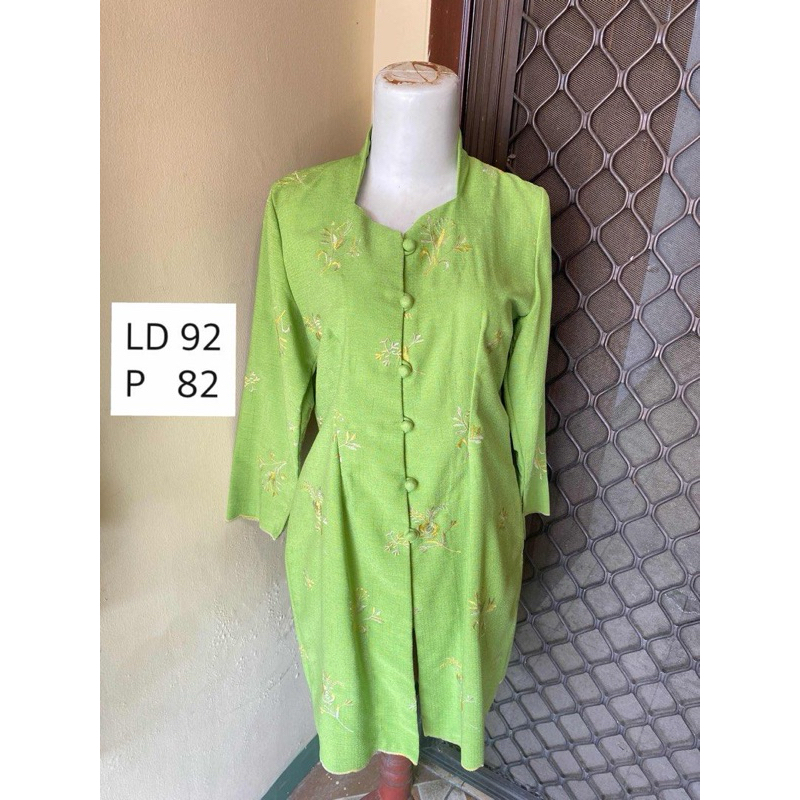 Semi Kebaya Tunik Hijau Wanita Kebaya Kondangan Wisuda Agustusan - preloved