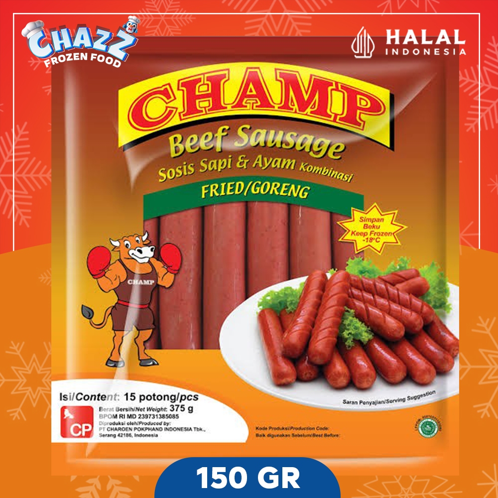 

Champ Beef Sausage Sosis Daging 150GR Harga Promo