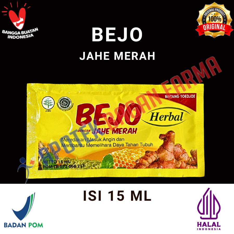 

BEJO HERBAL 1 Sachet - Obat Herbal Masuk Angin Jahe Merah