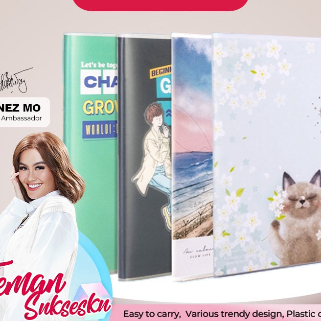

Terjangkau Deli PVC Cover Notebook Buku Catatan Agenda A5 Cover Plastik Lucu T32XX