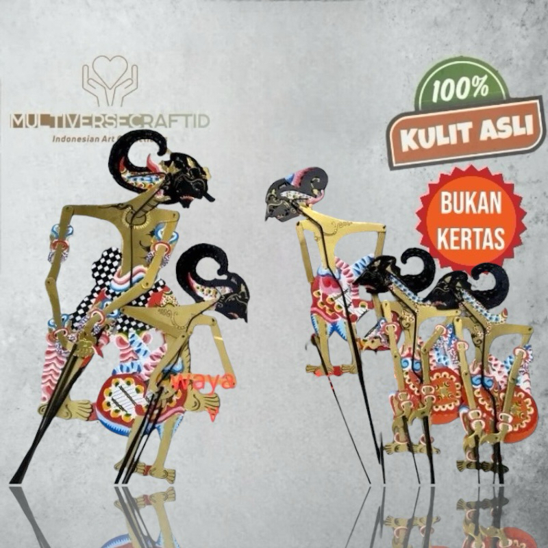 MULTIVERSECRAFTID Wayang Mainan Anak Paket Pandawa Lima isi 5 Wayang Kulit Asli Termurah