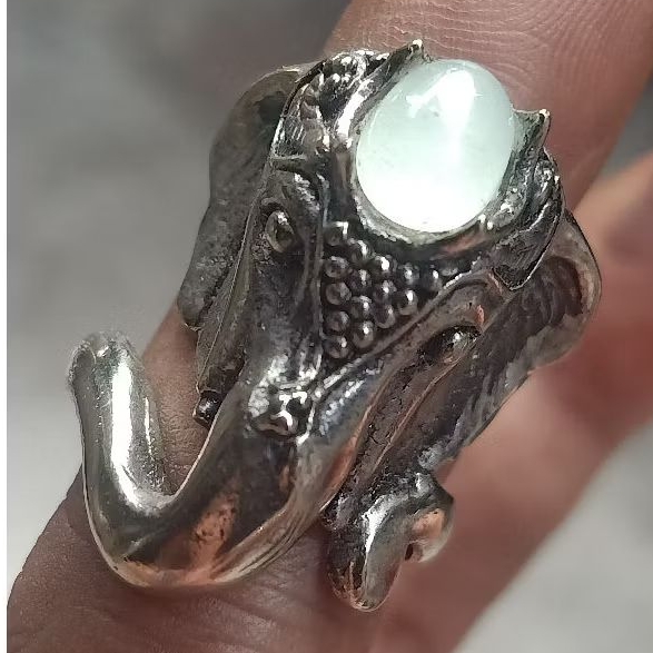 natural Aquamarine ring gajah