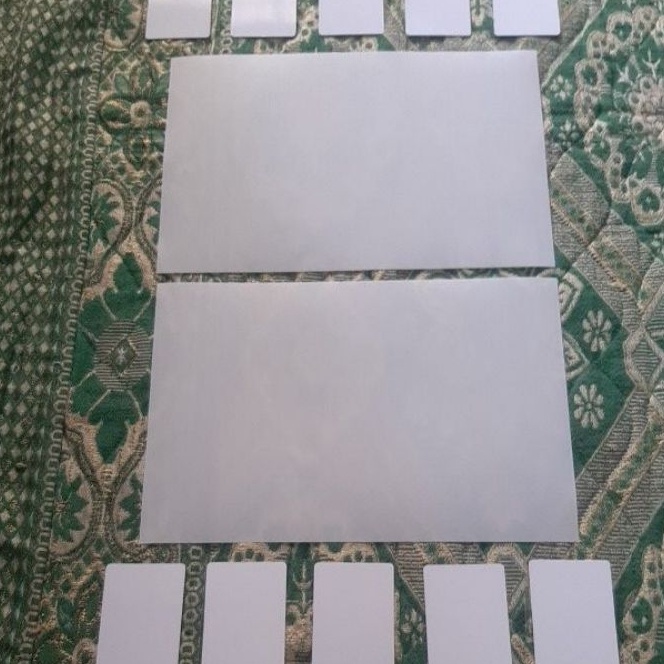 

Ekstra 2 SET 2 KES OVERLAY untuk DIPRINT dan 1 PCS KES TEBAL PVC Kes PVC Solusi untuk Bahan Id Card 2x3mm sudah dipotongplong Paling dicari Jawa Sumatera Kalimantan Sulawesi