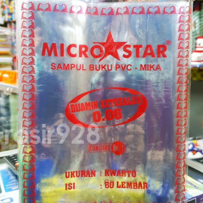 

KI3 Sampul Buku PVC Mika KWARTO Micro Star 6 isi 6 lembar