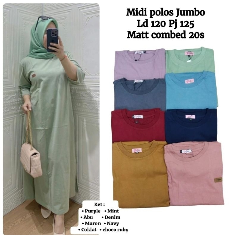 MIDI JUMBO POJEE DRESS LD 120