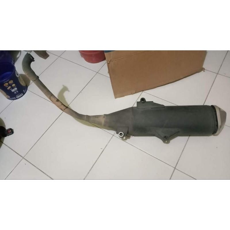 knalpot vario 160 original copotan utuh bahan stylo