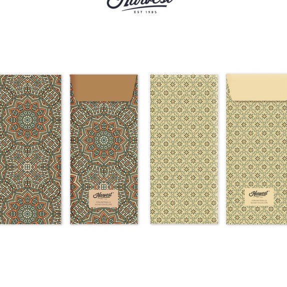 

KP8 Amplop Money Envelope Brown Craft Harvest isi 4 Ethnic Set