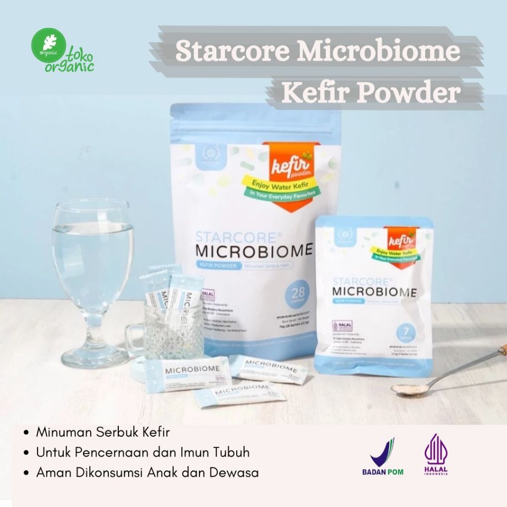 

Starcore Microbiome Kefir Powder, Probiotic Alami | Minuman Serbuk Kefir, Minuman Kesehatan Pencernaan Aman Untuk Anak - Kemasan Sachet
