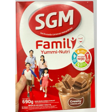 

[HASIL FLASH SALE] SGM Family Yummi Nutri Creamy Chocolate Susu Keluarga 690gram (ALD)