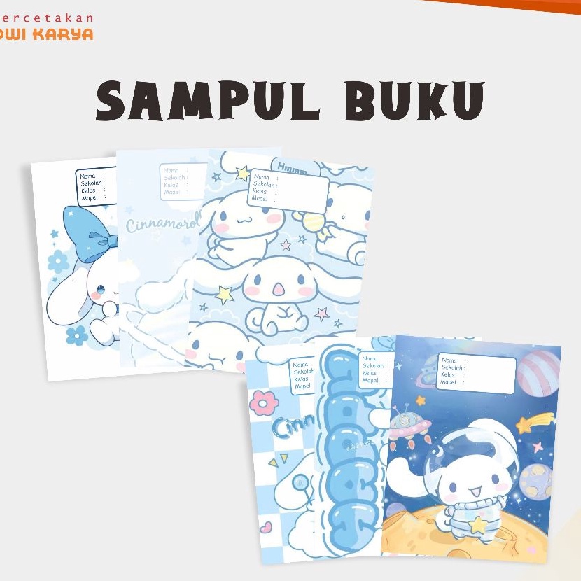 

KI3 SAMPUL BUKU CINNAMOROLL 6 LEMBAR SAMPUL BUKU AESTHETIC