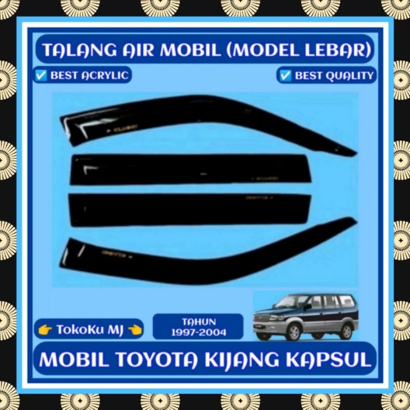 TALANG AIR MOBIL TOYOTA KIJANG KAPSUL (MODEL LEBAR)