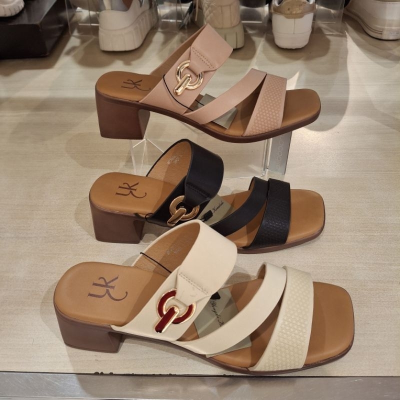 Yongki komaladi new sandal heels hak 5cm wanita ringan empuk & ori size 36-41
