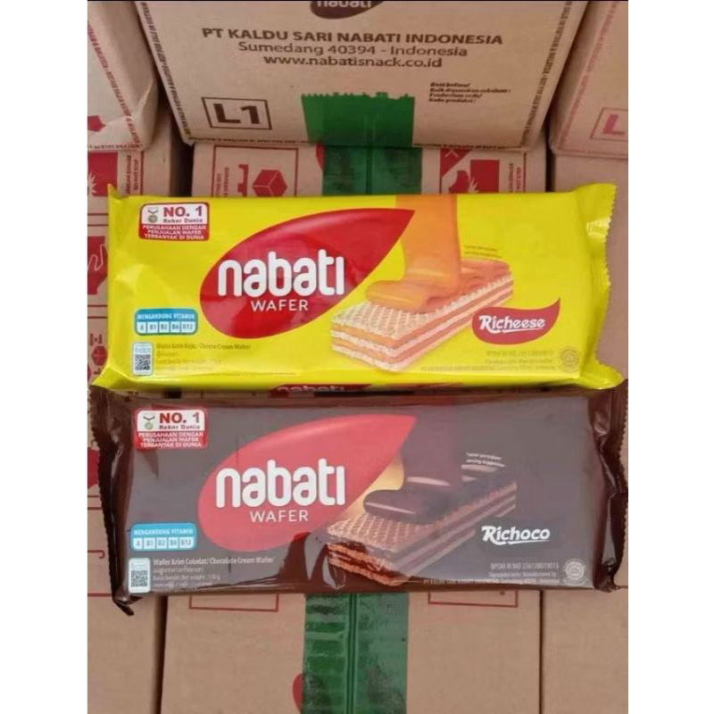 

Richeese / Richoco Nabati Wafer Keju / Coklat 110 gr